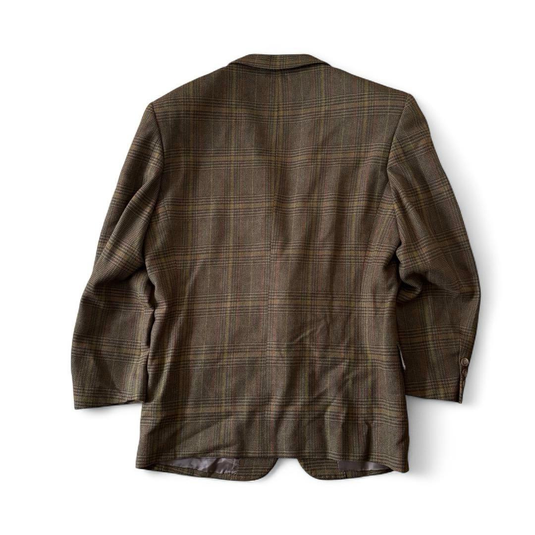 【レトロコーデ】 チェック ウールスーツ ヴァレンティノ ネクタイ ピンズセット