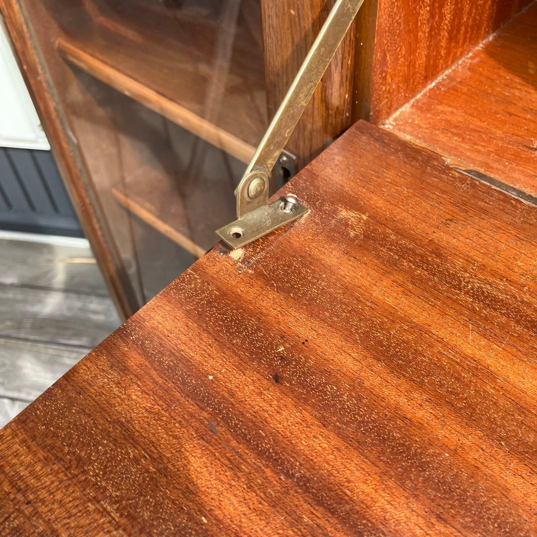 英国アンティーク MILWOOD 木製 ライティングビューロ サイドボード