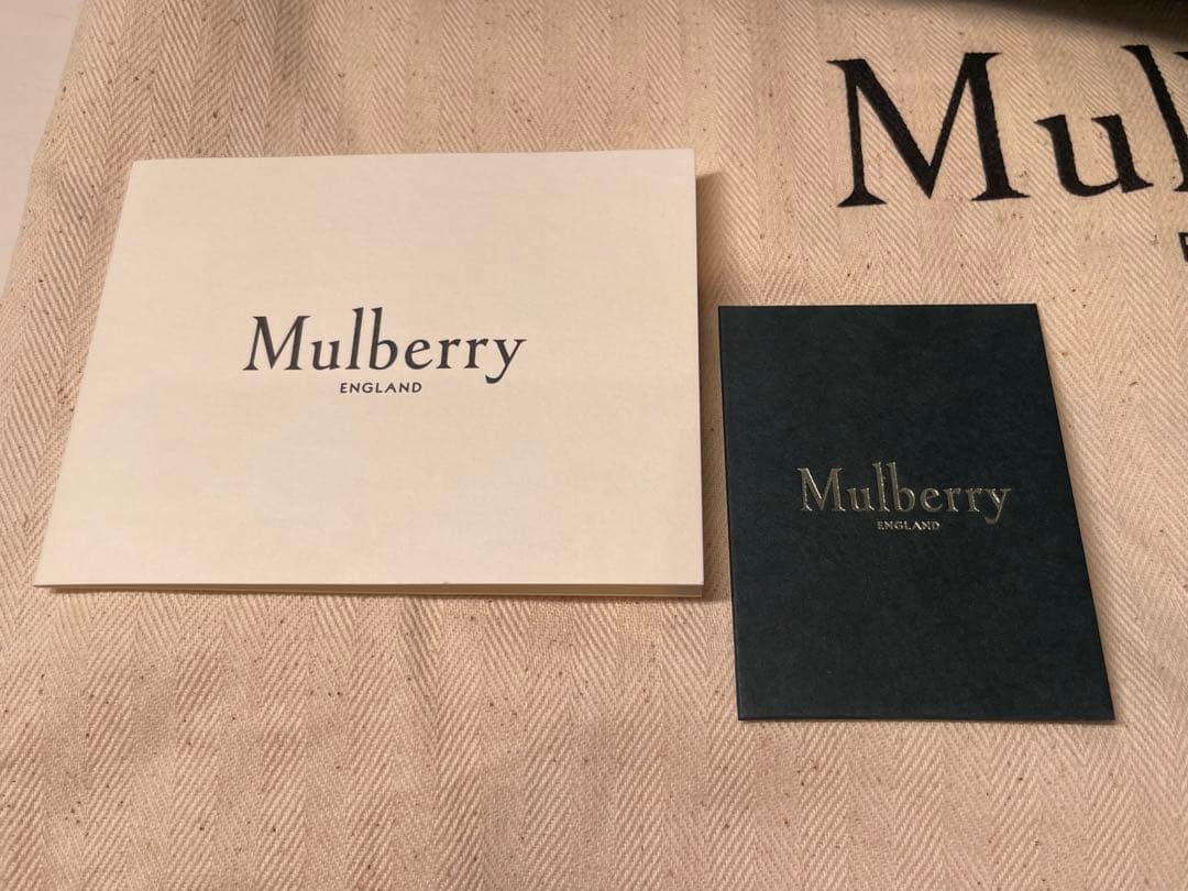 【新品未使用】マルベリー　ミニ ジップド ベイズウォーター　ポプリンブルー