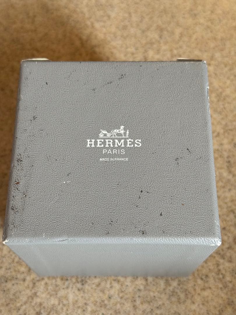 エルメス　ヴィンテージ木象嵌　ブロックメモ レフィル付き