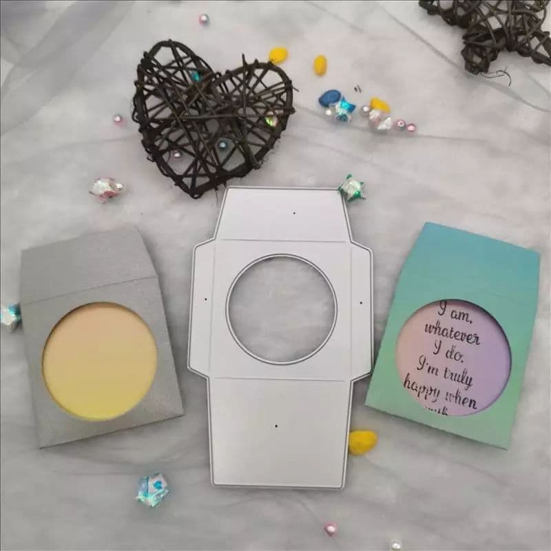 新品★再入荷★窓付き　ミニエンベロープ　封筒　カッティングダイ