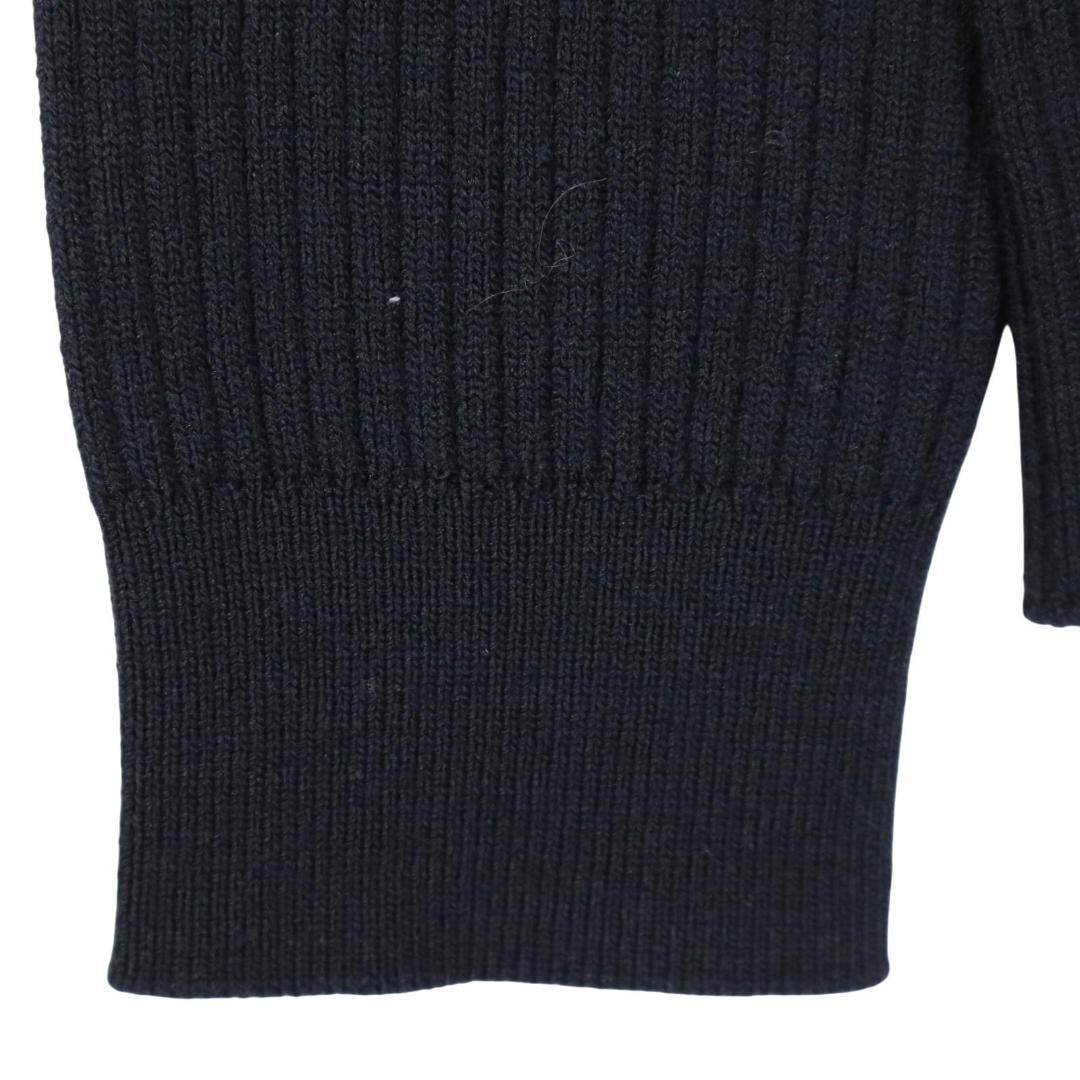 FRED PERRY ロゴ刺繡 ウール クルーネック ニット カーディガン