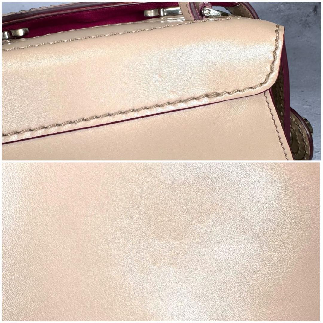 TOD'S トッズ ツイスト レザー ハンドバッグ ボーリングバッグ 2way