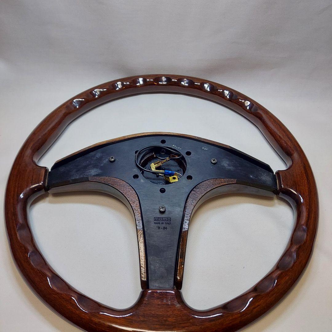 momo ウッド ステアリングホイール 3スポーク 36Φ