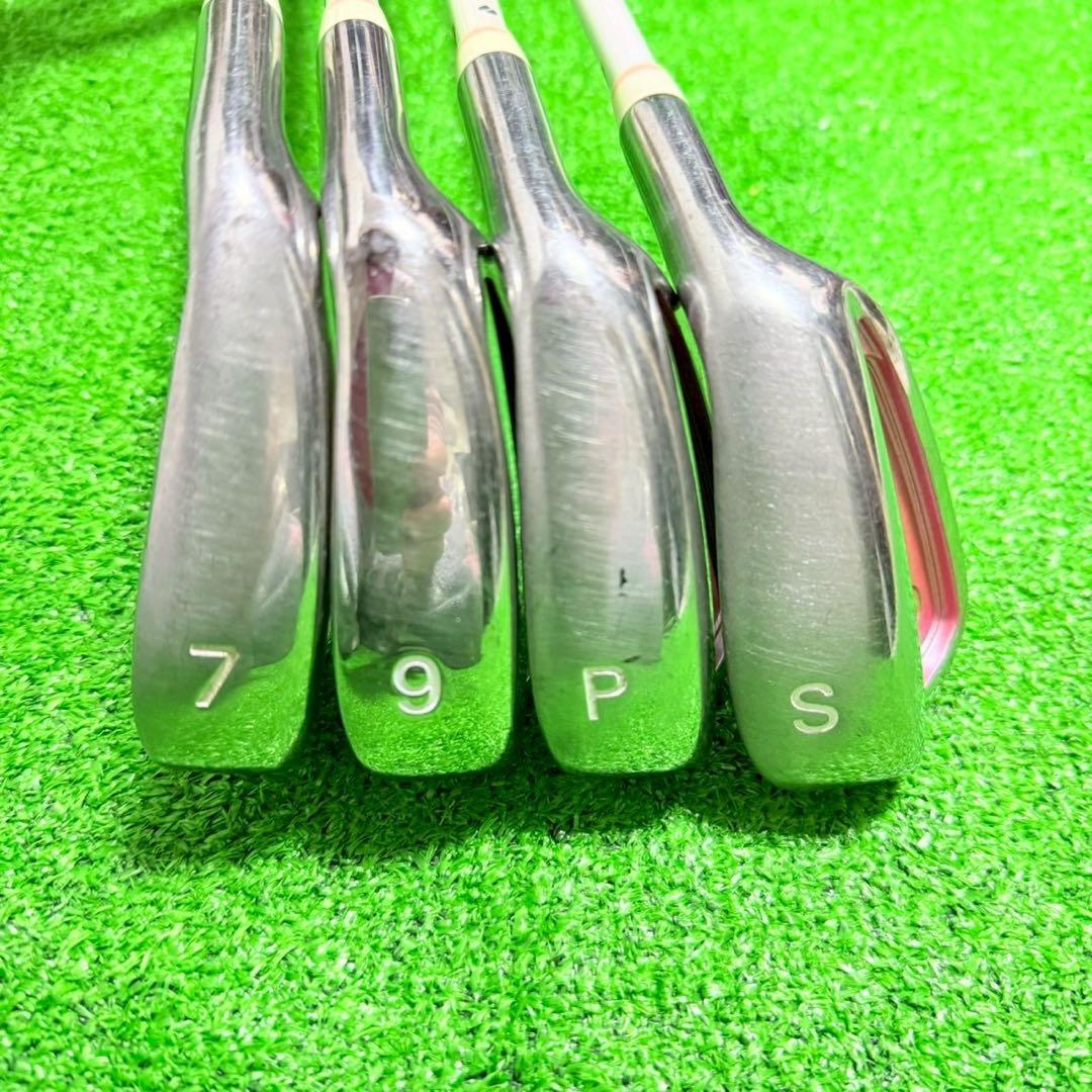 くりーむレディース ゴルフクラブ8本セット ピンク GOLDEN BEAR