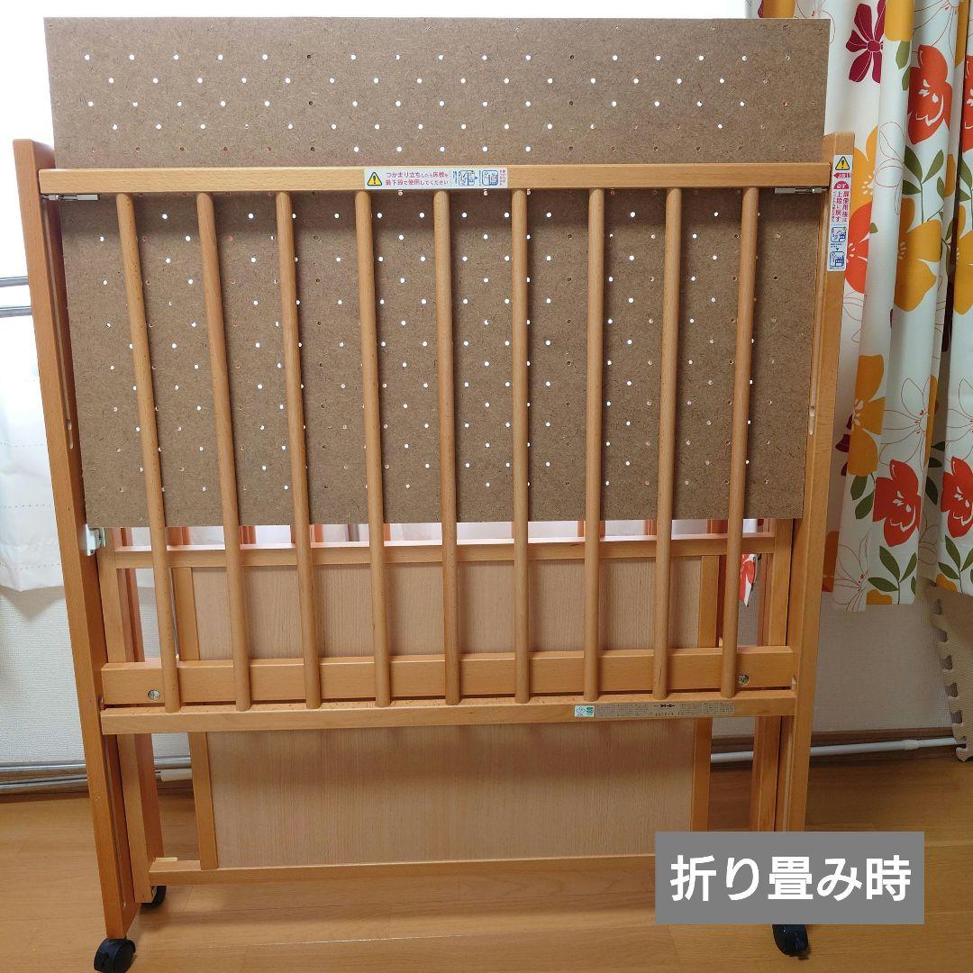 【折り畳み式ベビーベッド】ミニサイズ（石崎家具　スリーピー）