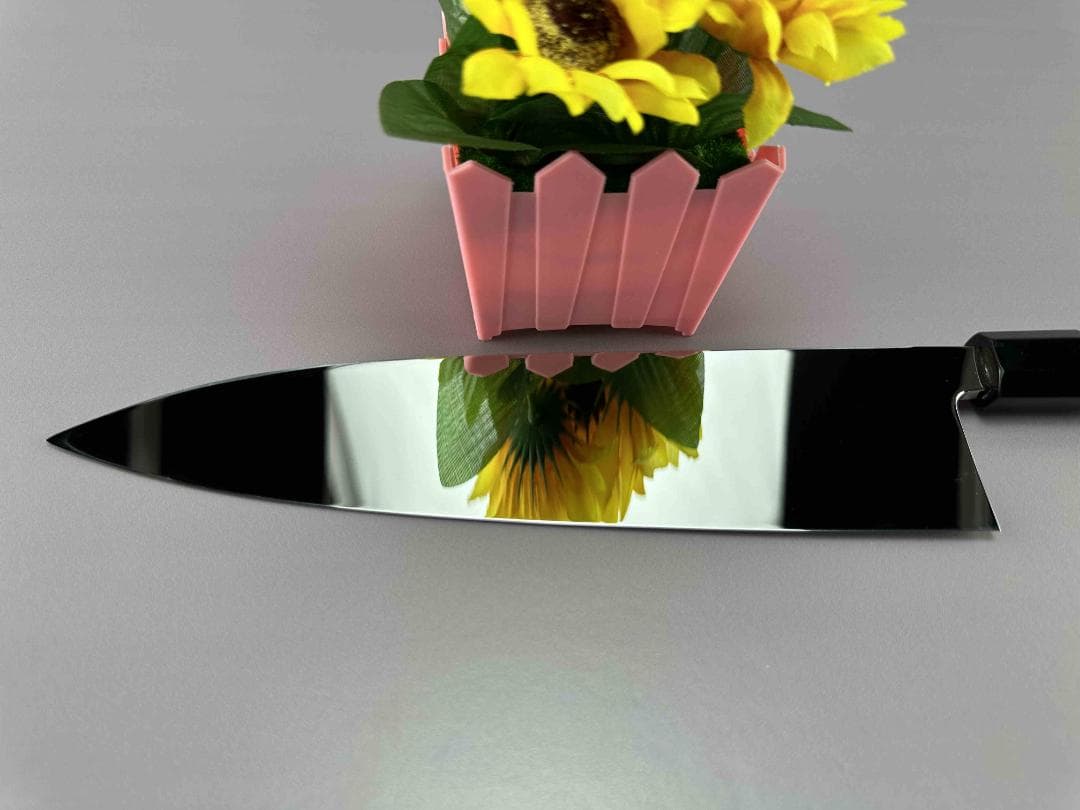 5675 大出刃包丁 9寸 ウルトラ鏡面仕上げ 刺身包丁 スネークウッド八角柄