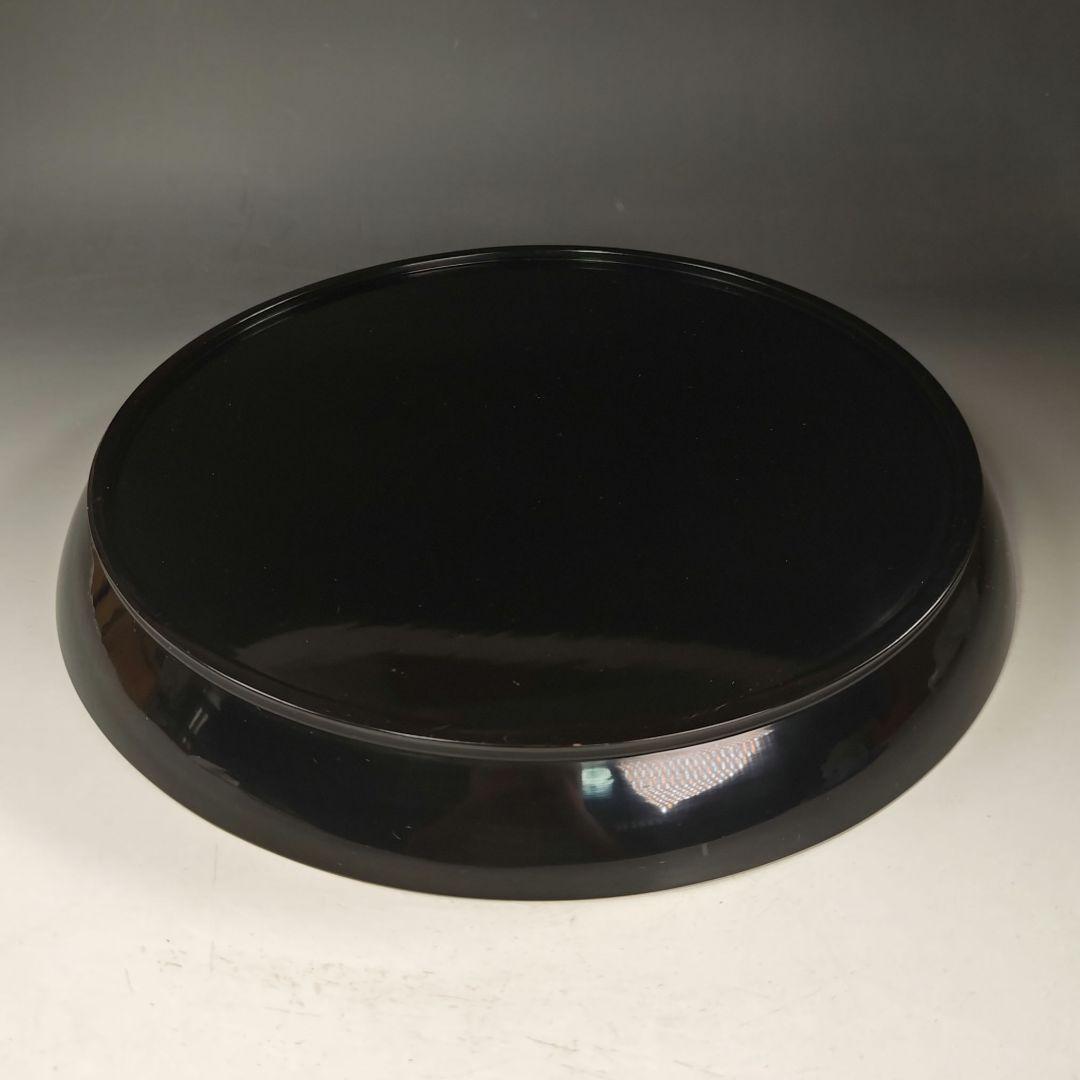 ウ244 盆『塗師　哲山』『螺鈿紋　八掛盆　共箱』茶道具　漆塗