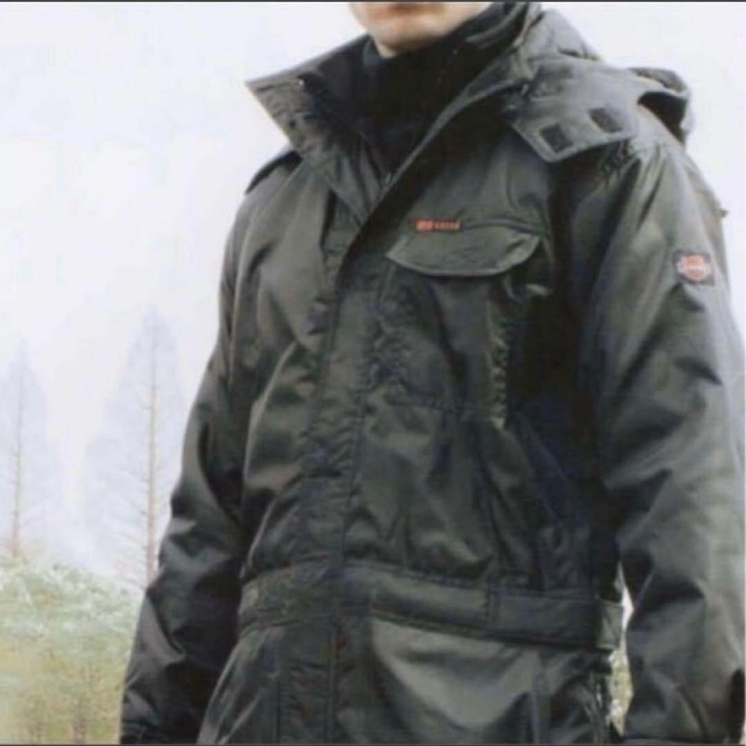 アイトス AZITO 防寒つなぎ 8264 ブラック 3Lサイズ ツナギ 防寒服