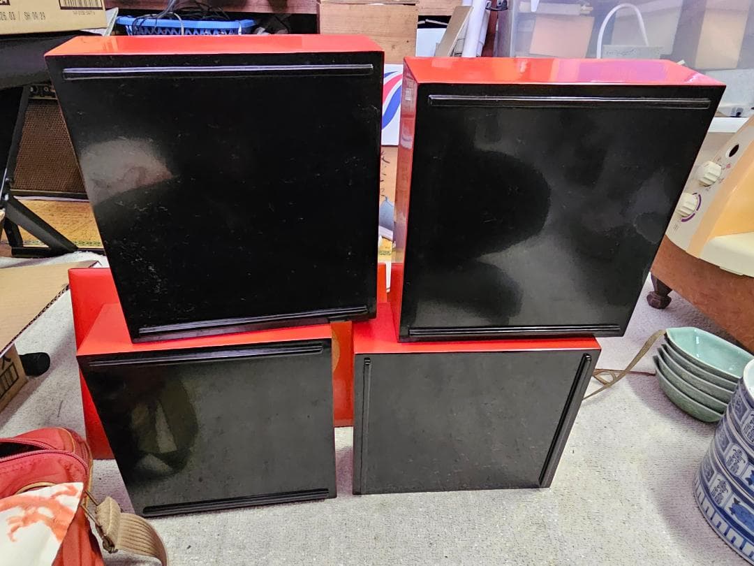 幕末明治の能登輪島塗沈金家紋重箱 蓋2枚付き