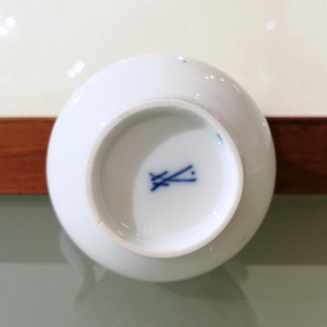 ◆1924～マイセン 青い花 カマイユ クリーマー シュガーポット