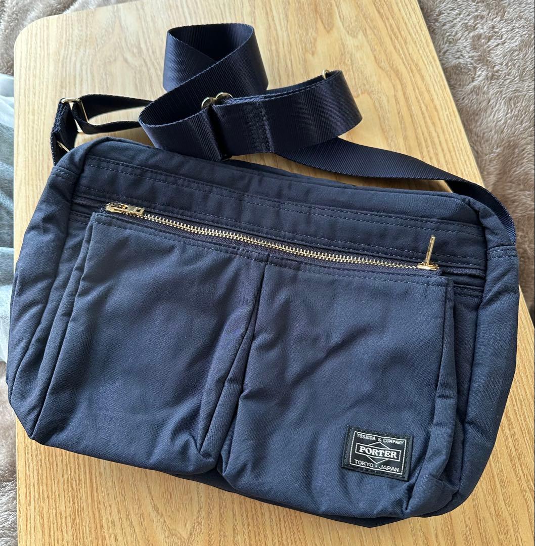 【ほぼ新品】PORTER DRAFT ペーパー ナイロン ショルダーバッグ