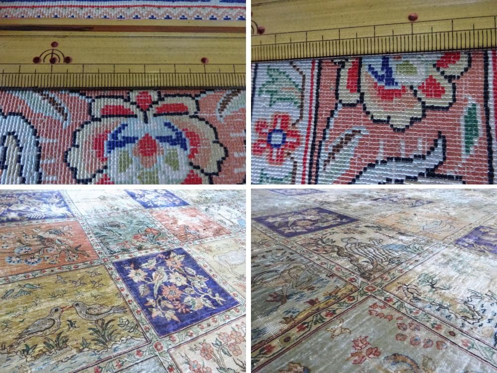 ペルシャ絨毯　シルク　307×246センチ　大判　インテリアラグ　カーペット