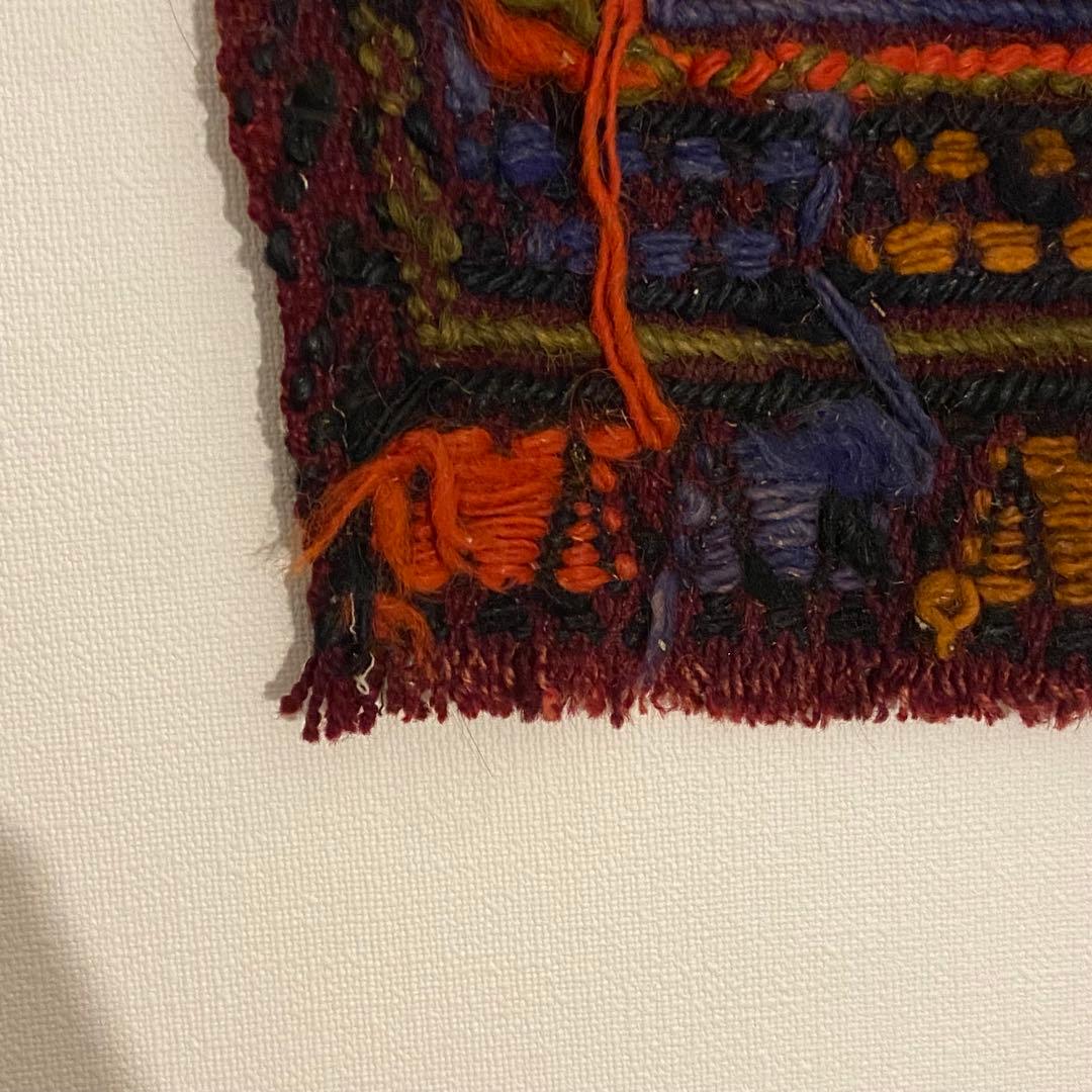 山田　オールドジジム　キリム　ラグ　アンティーク　刺繍　手仕事