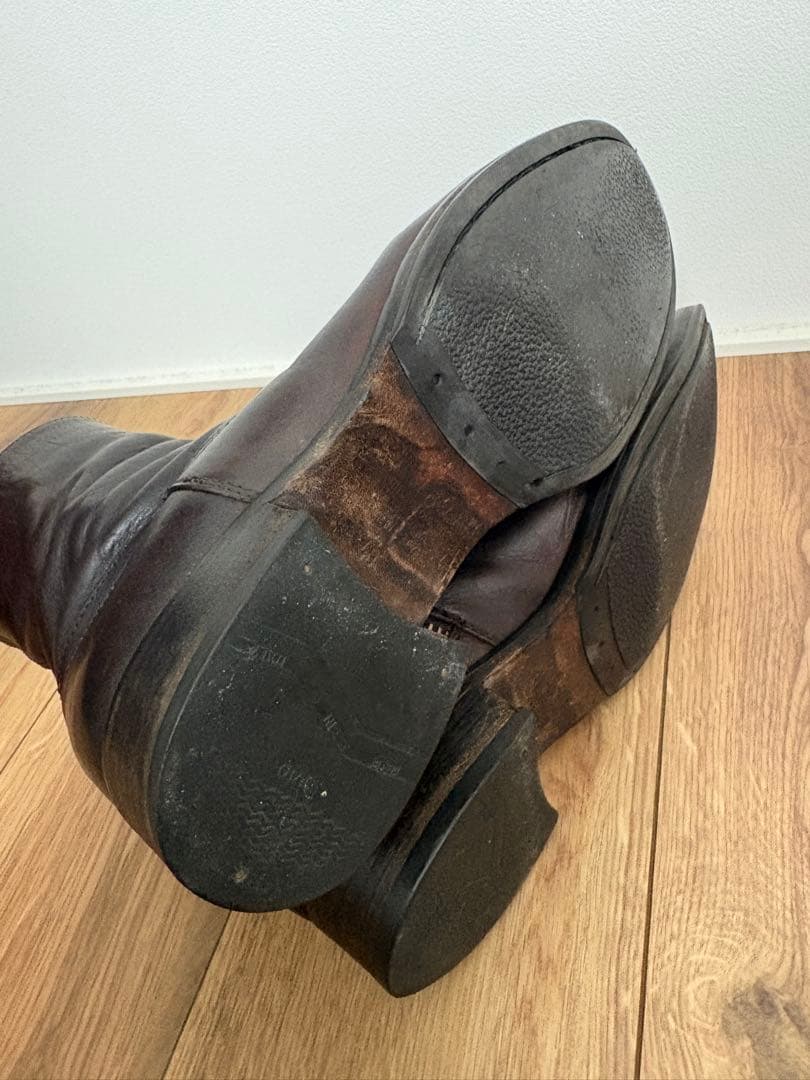 ブッテロ　BUTTERO サイドジップブーツ茶　サイズ40 B825 【箱付】