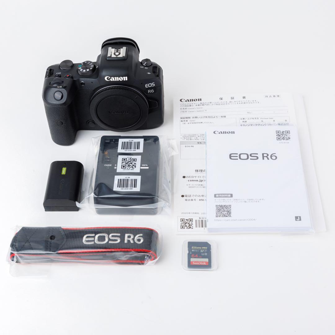 Canon EOS R6 ミラーレス一眼 SDカード付き