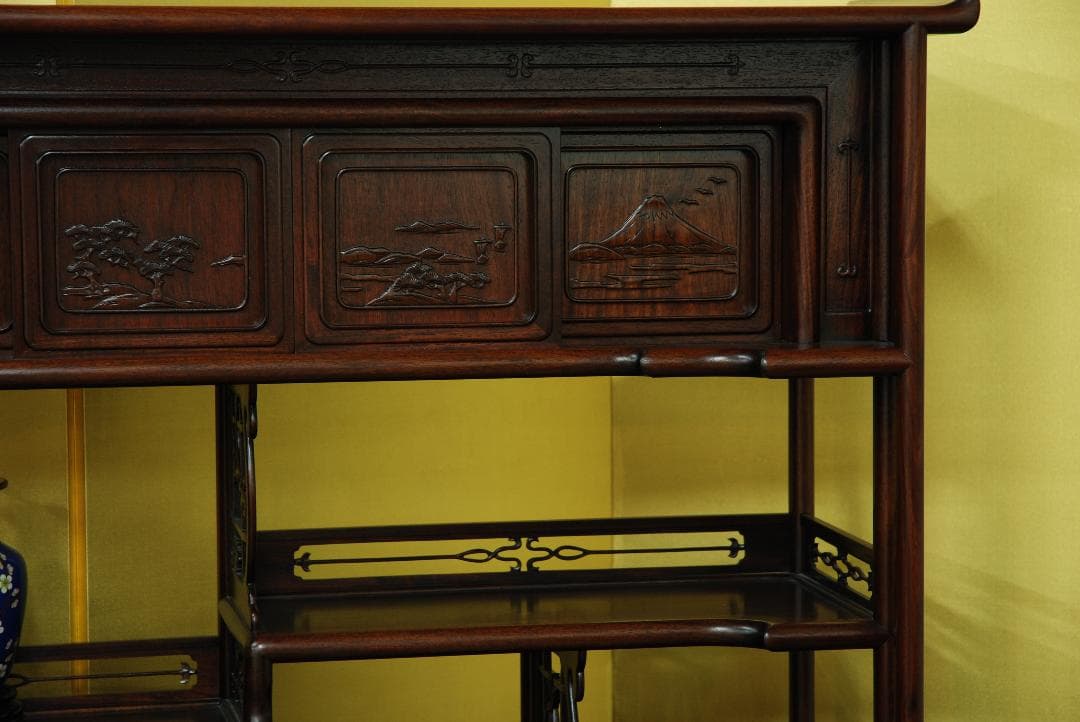 唐木家具　飾り棚