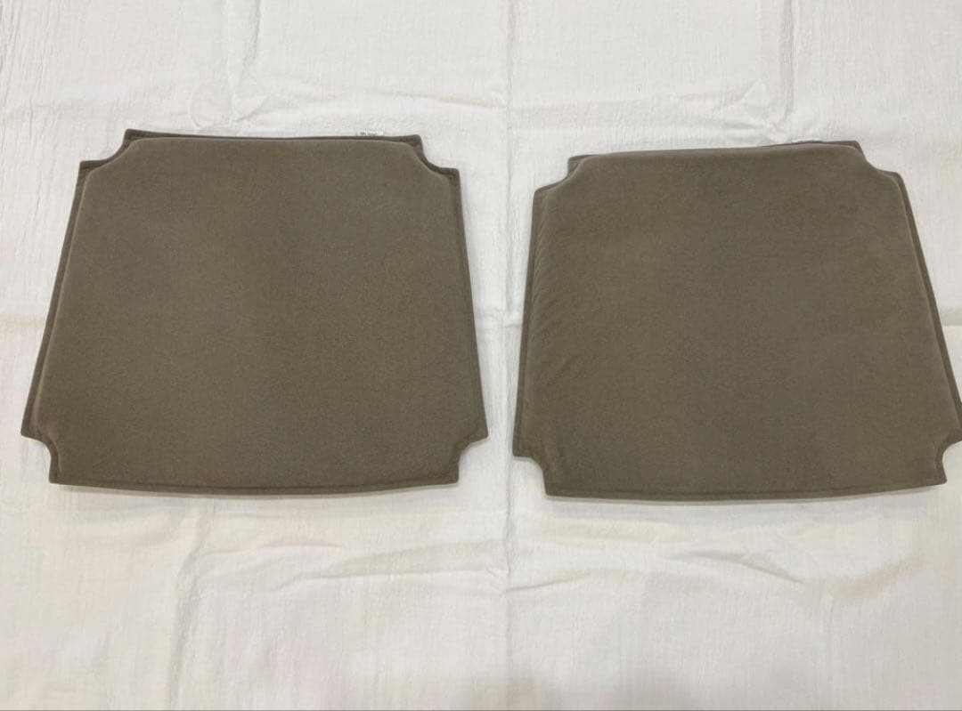 Ｙチェア 専用シートクッション グレー×グレージュ ２枚セット