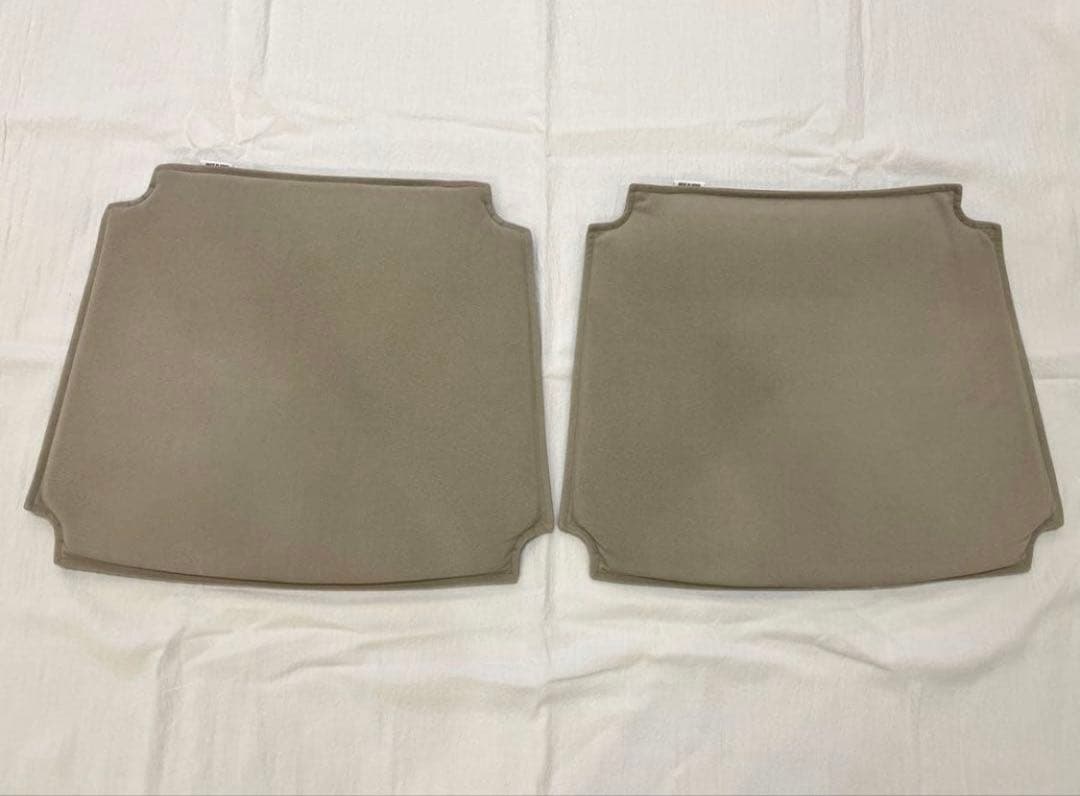 Ｙチェア 専用シートクッション グレー×グレージュ ２枚セット