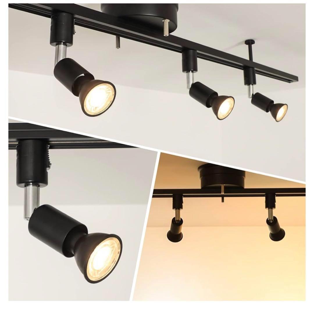 【M3153-81-55】スポットライト 6灯　電球付き　ブラック