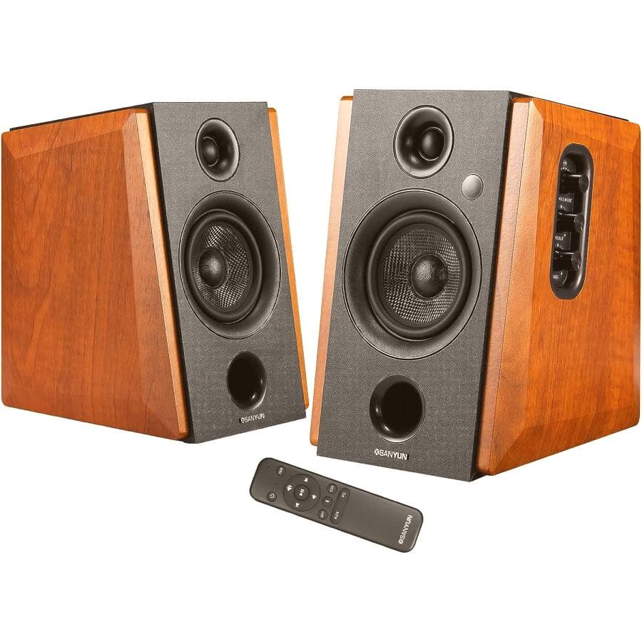 Sanyun SW228BT 80Wアクティブブックシェルフスピーカー