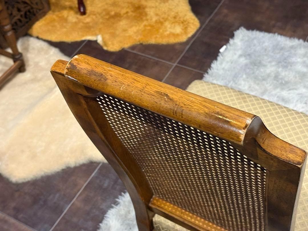 高級　DREXEL ドレクセル　アンティーク　ヴィンテージ　かごめ編み　YS