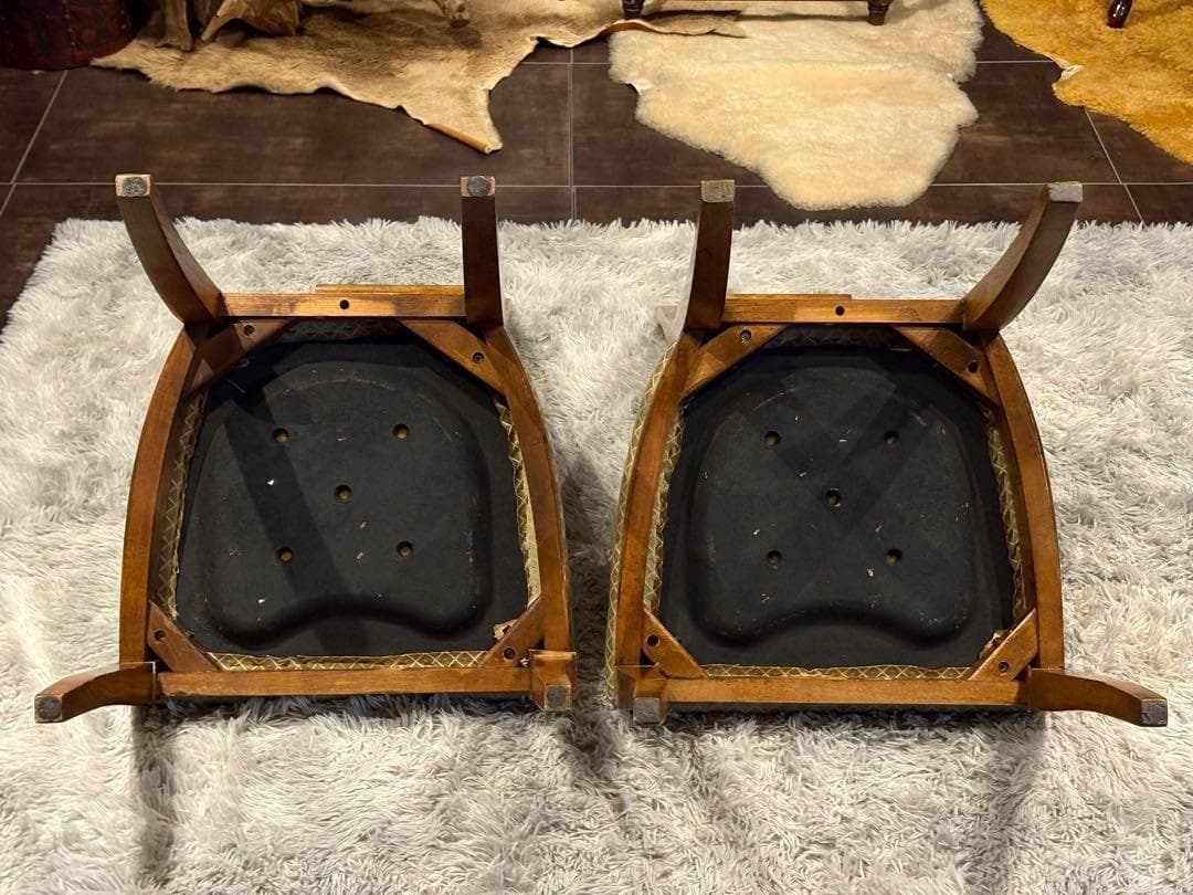 高級　DREXEL ドレクセル　アンティーク　ヴィンテージ　かごめ編み　YS