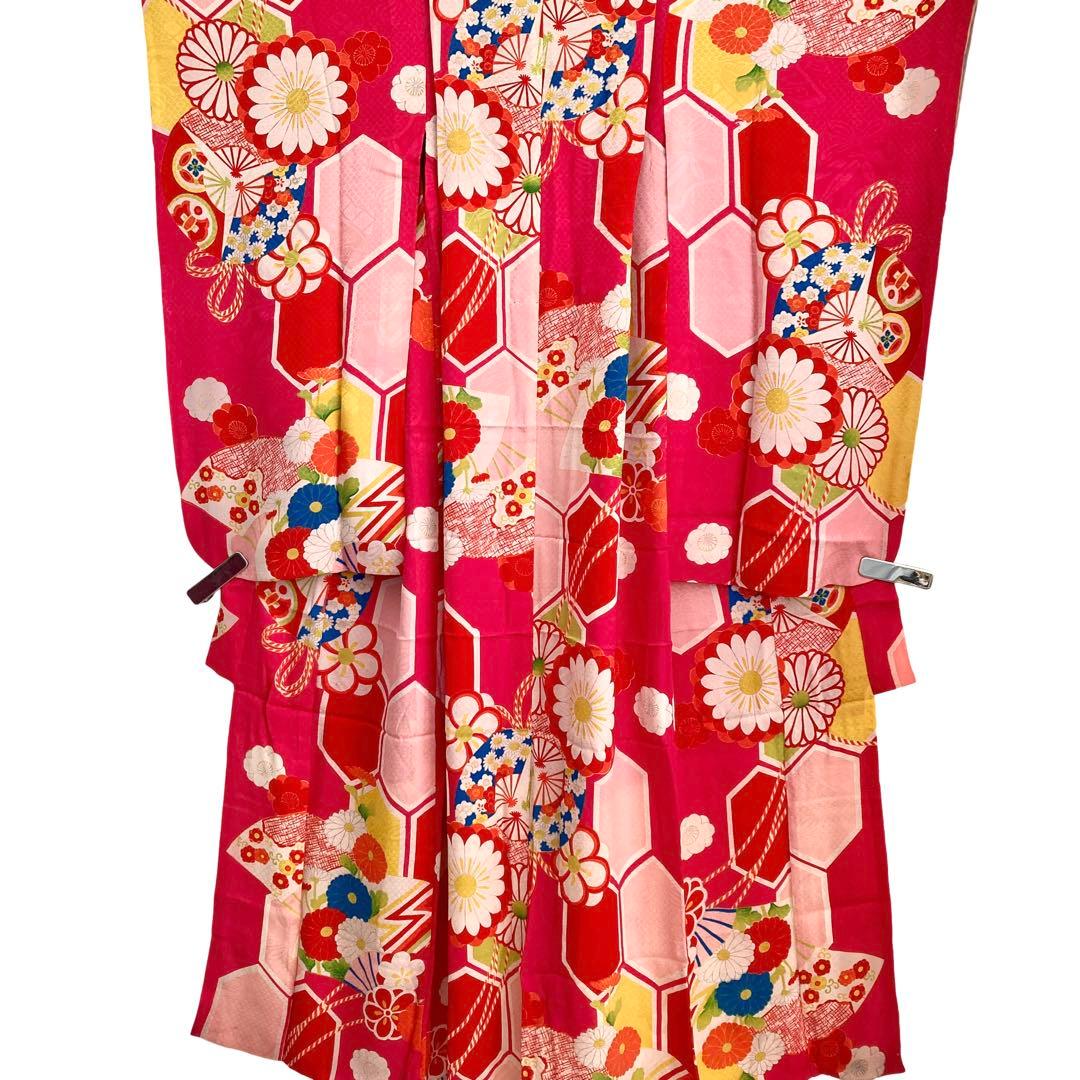 アンティーク 女の子 子供着物 七五三 アンティーク着物 NO44