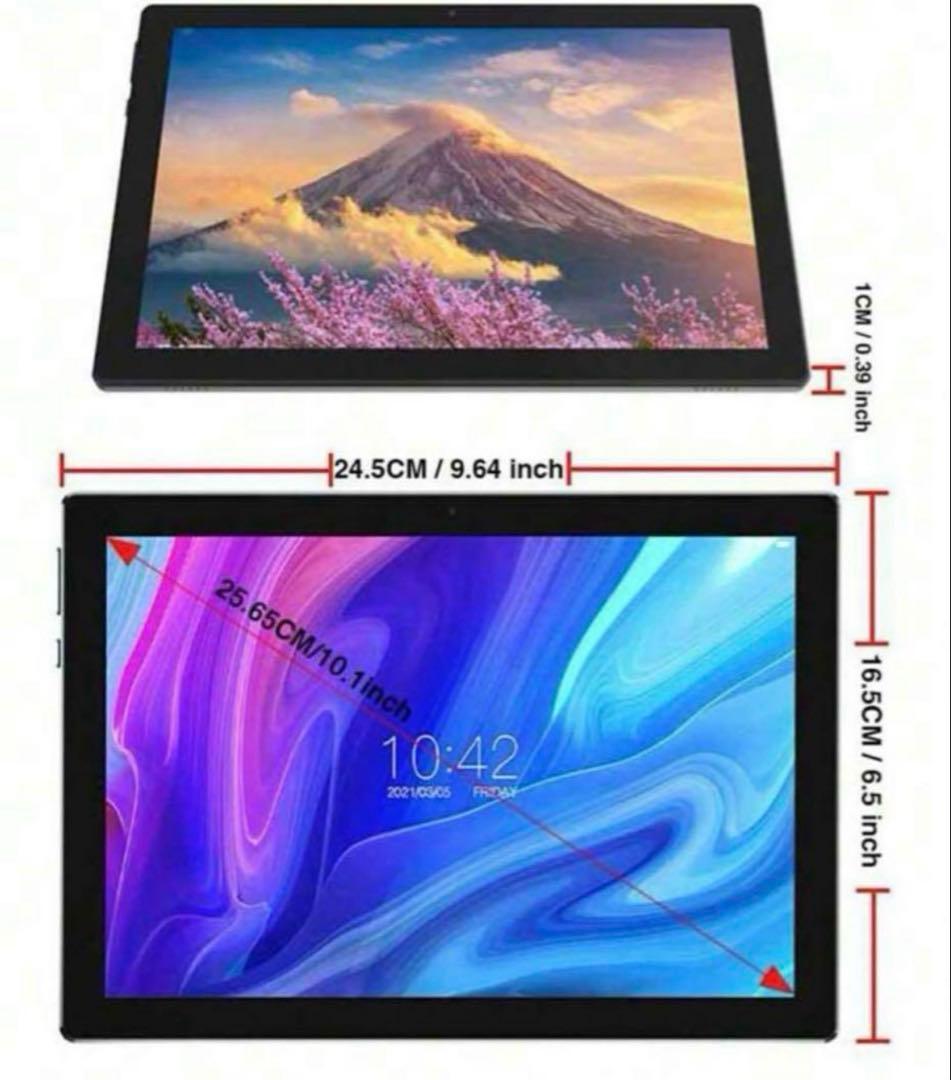 Android15 タブレット　10インチ　アンドロイド　充電ケーブル付属