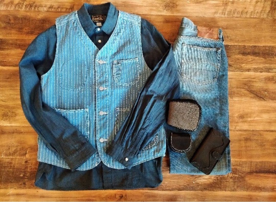 新品未使用　ステュディオダルチザン　ウォバッシュワークベスト　完売品