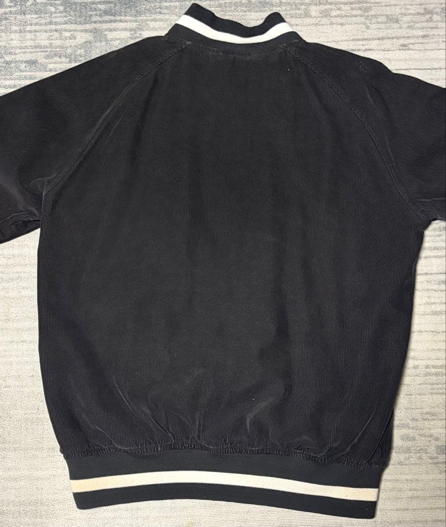 【レア珍品】Stussy コーデュロイ スタジャン Lサイズ ブラック