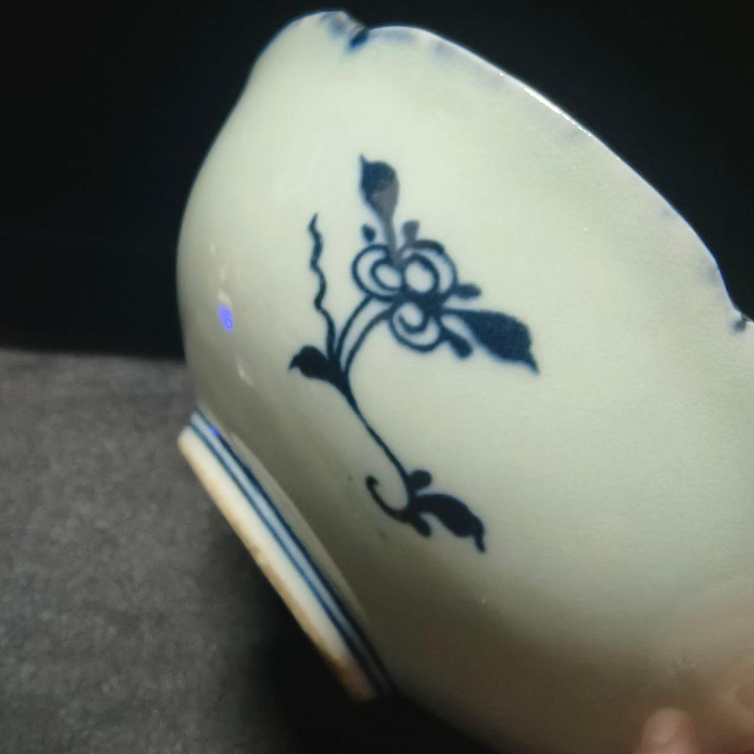 中国骨董 青花磁茶碗 染付 明清磁器 古玩 アンティーク 古美術 蒐集家放出美品