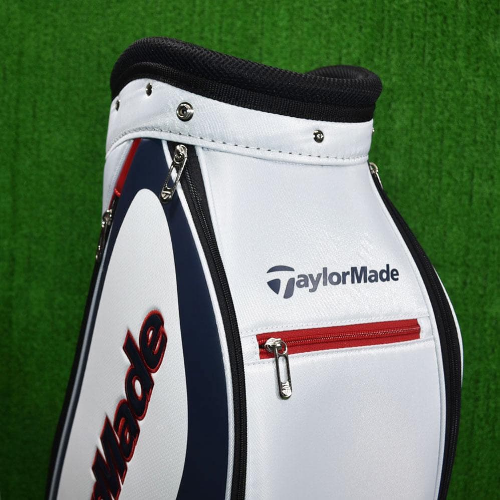 TaylorMade/テーラーメイド ゴルフ キャディバッグ【白/紺/赤】新品！