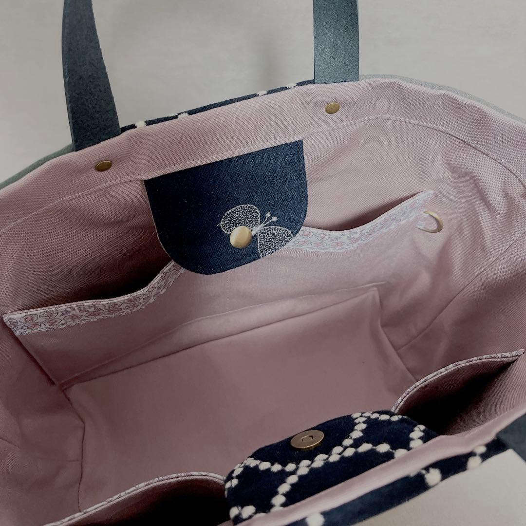 ハンドメイド　ミナペルホネン　dopのピーストート⑅︎◡̈︎* Mサイズ