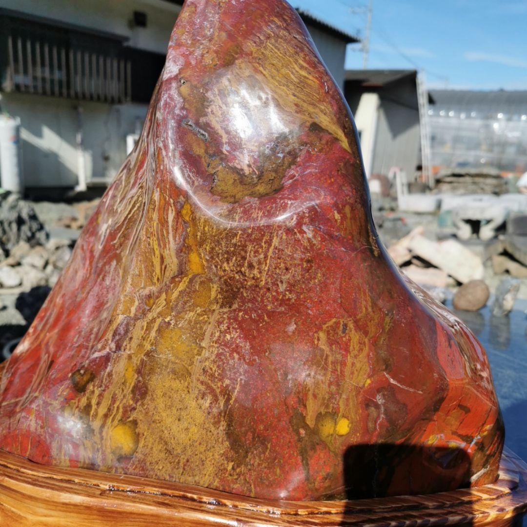 赤玉　錦紅石　鑑賞石　石　原石　宝石　パワーストーン　置物　オブジェ　インテリア