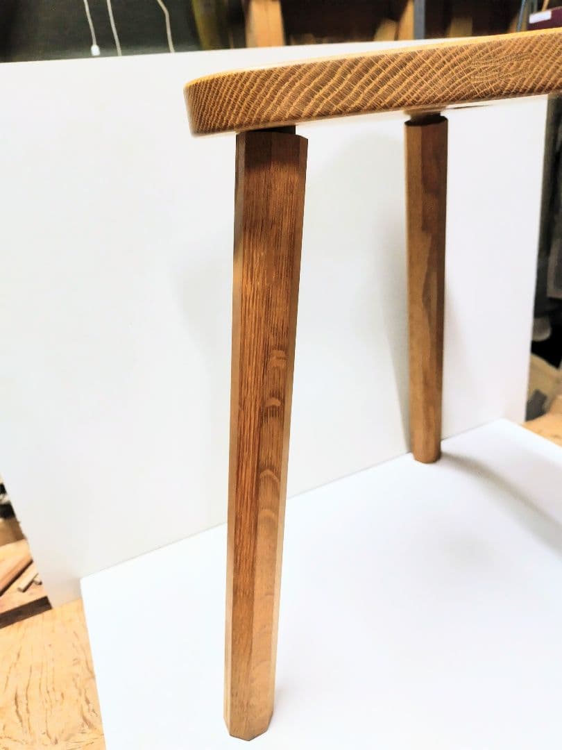 木製三角形スツール