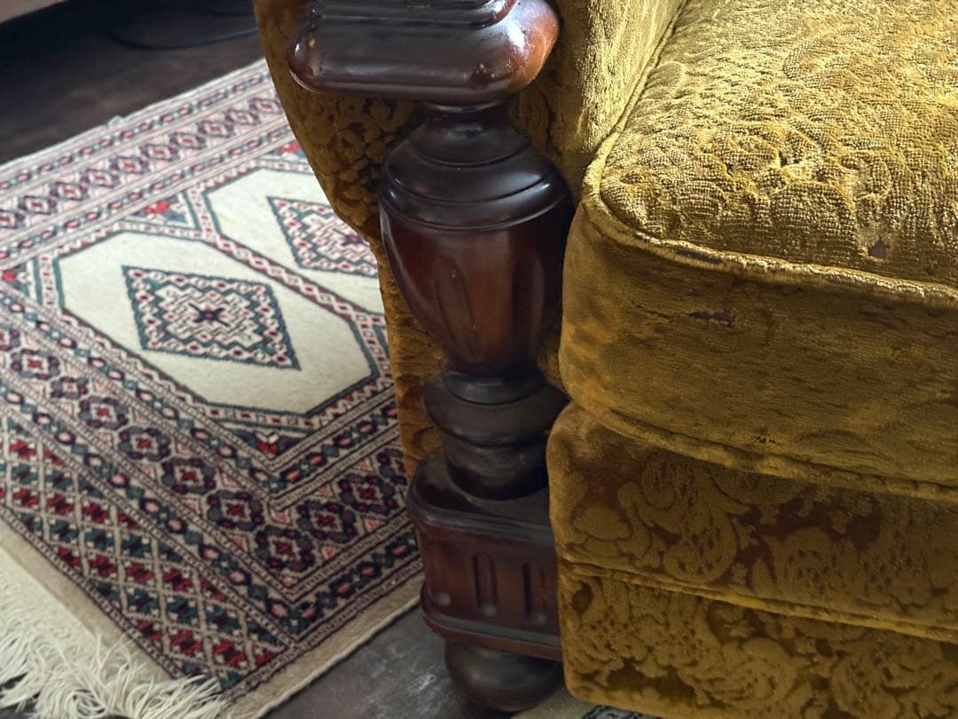 ①カリモク　karimoku レトロ　ビンテージ　ソファ　クラシック　IZ