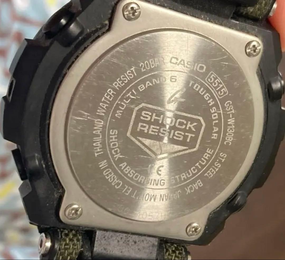 CASIO G-SHOCK GST-W130BC-1A3JF ブラック/グリーン