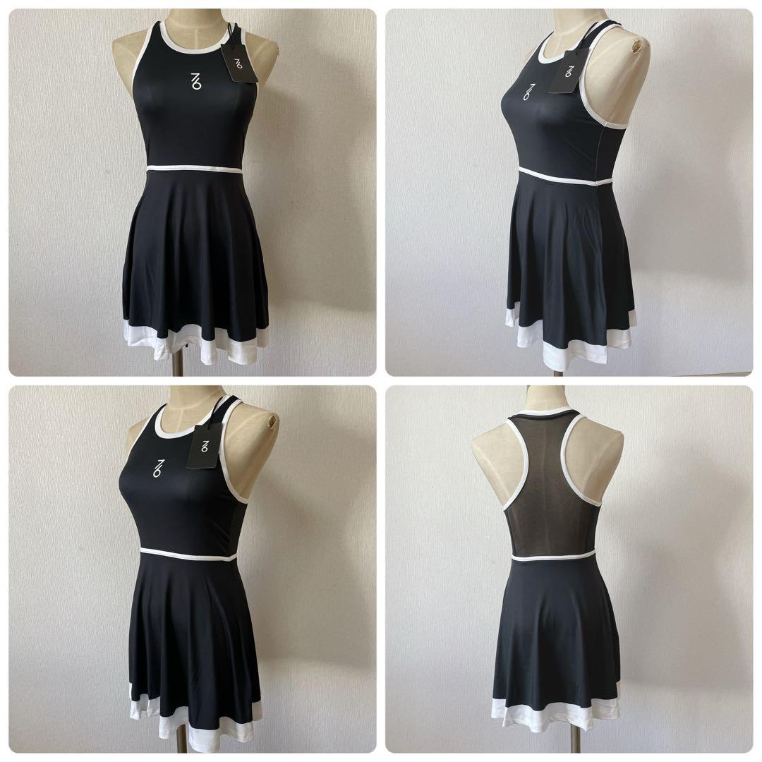 日本初上陸　セブンシックス　テニスウェア　ワンピース　黒