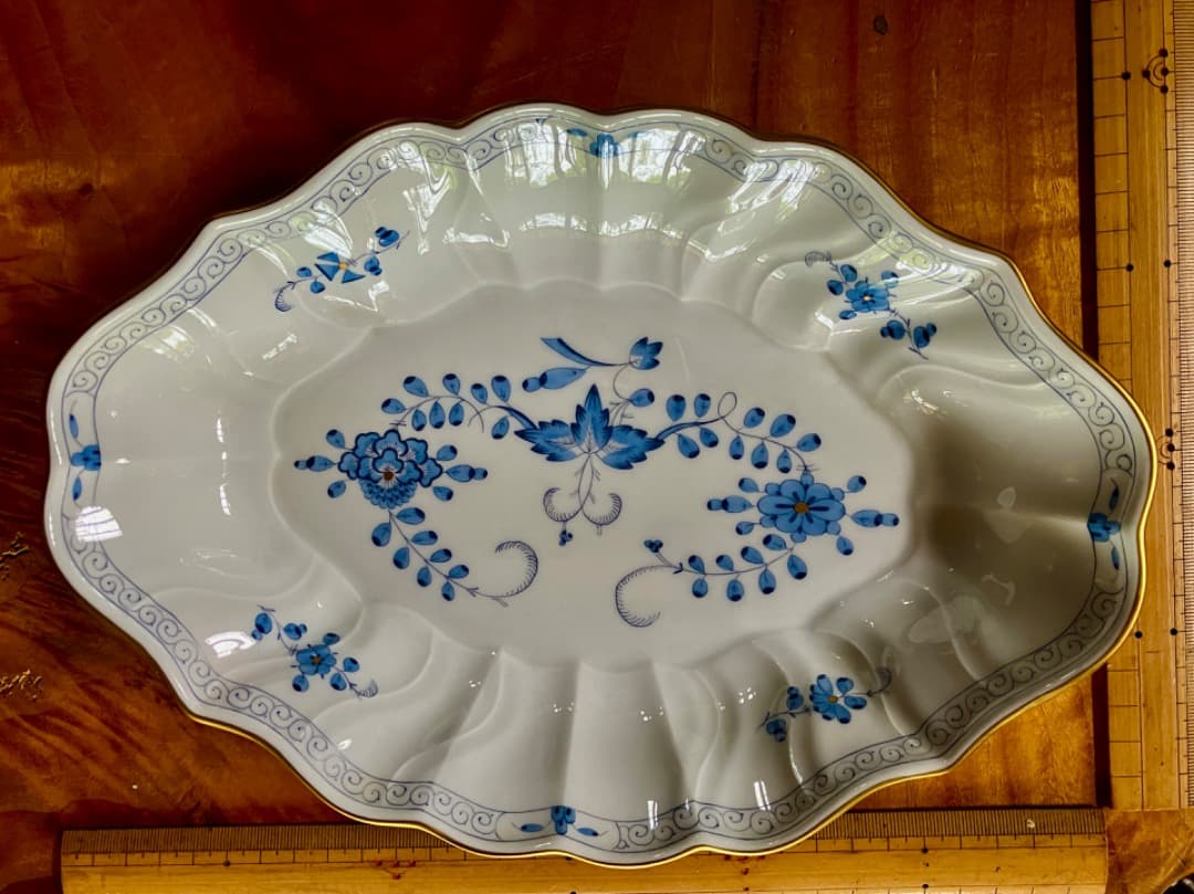 マイセン：インドの華フルーツ、デザート＆菓子皿プレート三種：