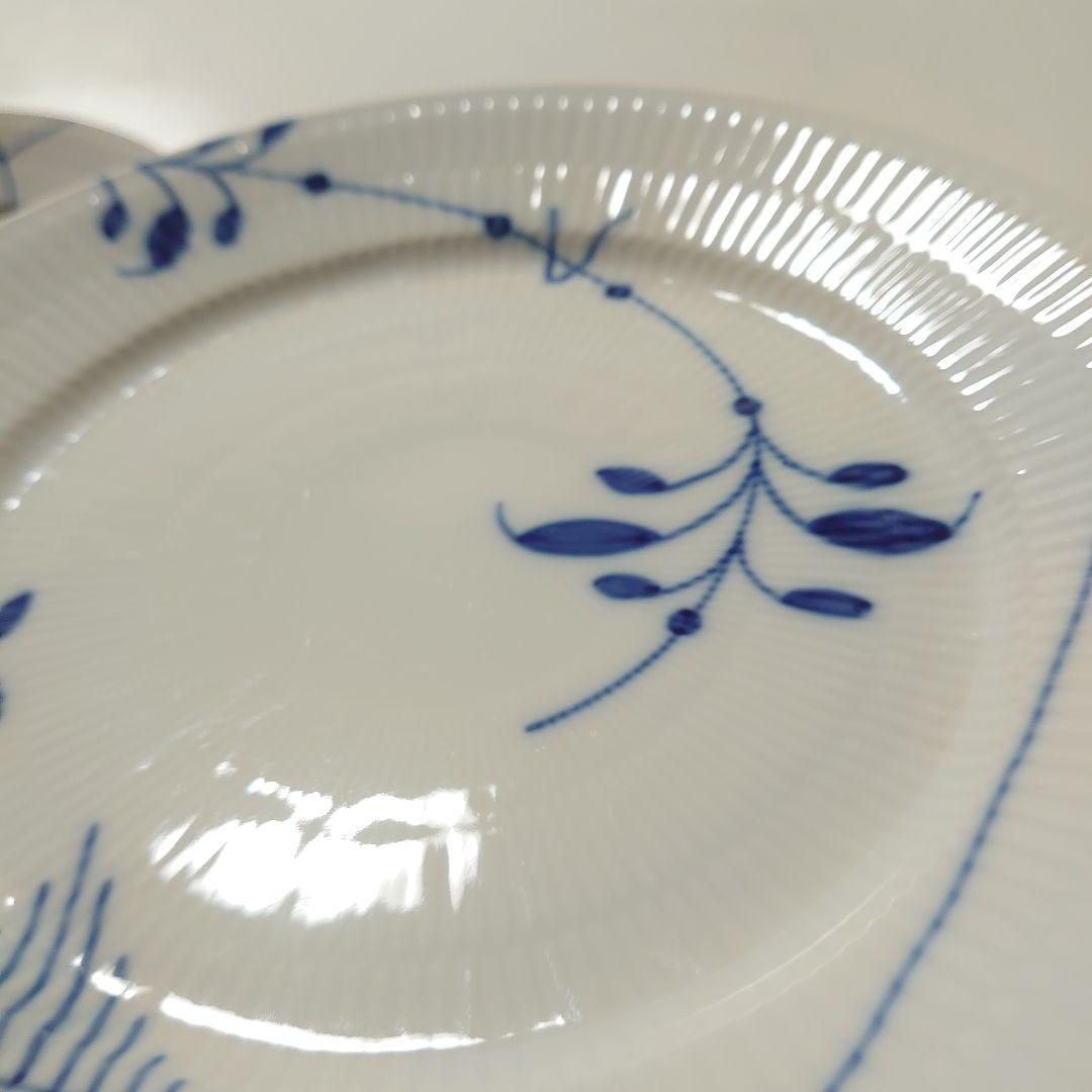 【12/23まで】ロイヤルコペンハーゲン　ブルーフルーテッドメガ　プレートセット