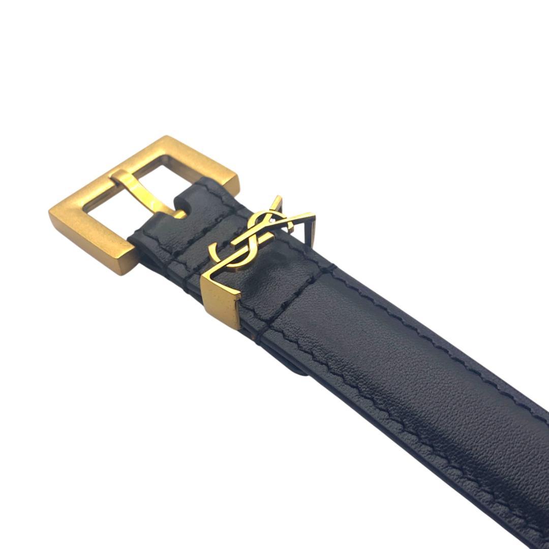 美品★YSL イヴサンローラン　細いベルト81-91cm