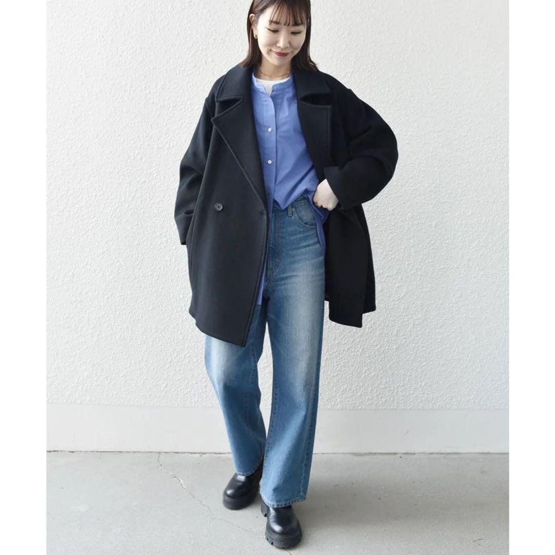 SHIPS any: ウール コクーン テーラード ショートコート 2024aw