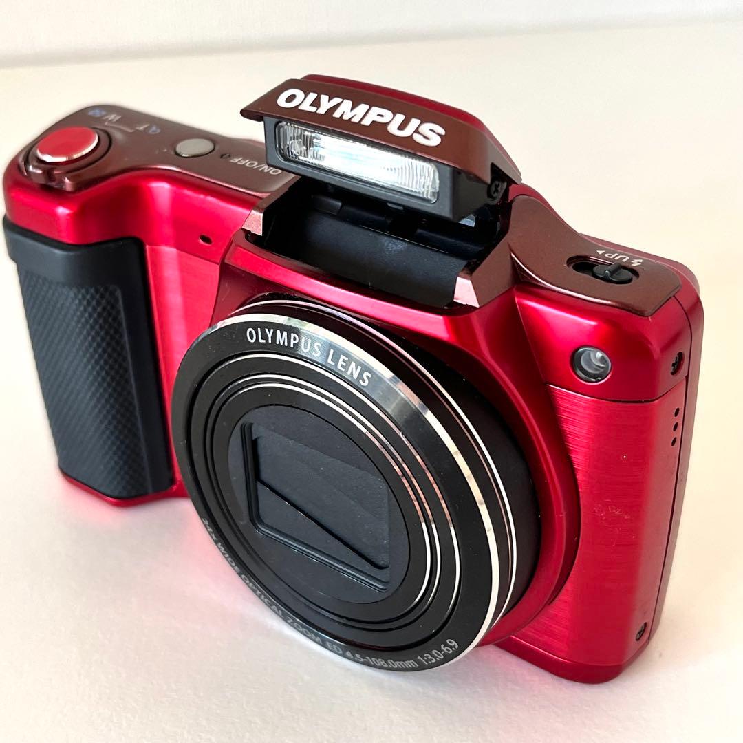 OLYMPUS STYLUS SZ-15 レッド デジタルカメラ