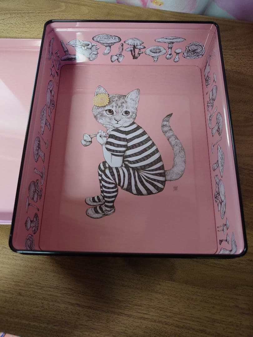 ヒグチユウコ　　猫　角缶　ラデュレ　　マスキングテープ　ネコ/キノコ　メモ