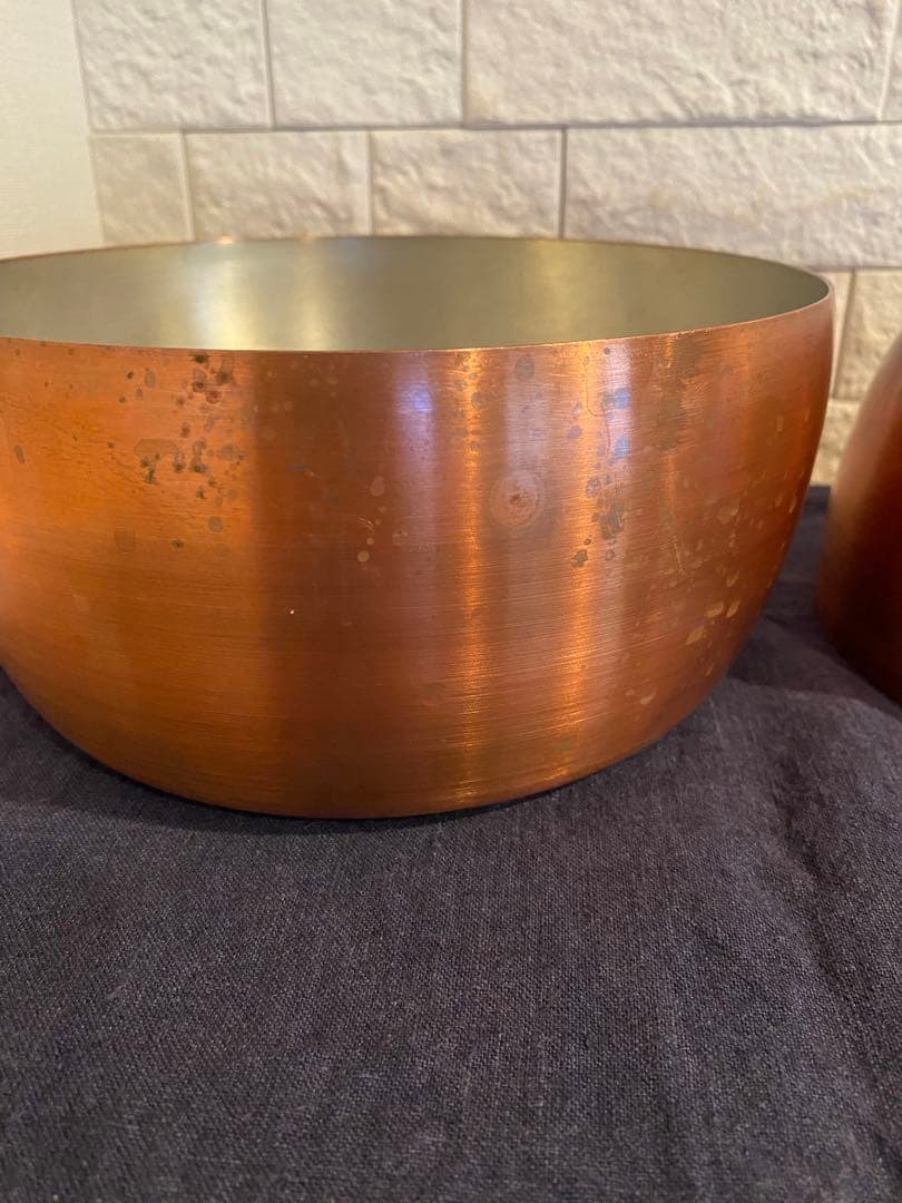 日本橋木屋　入れ子鍋　やっとこ鍋　銅３つセット