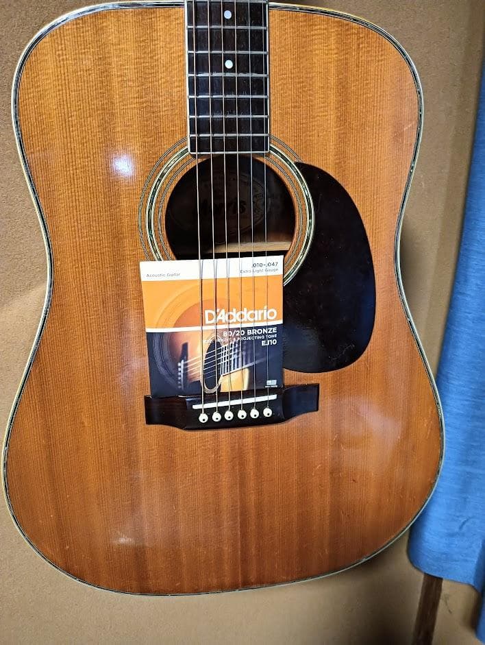 Morris アコースティックギター W30劇鳴り　愛用メンテ品　ダダリオ新弦付