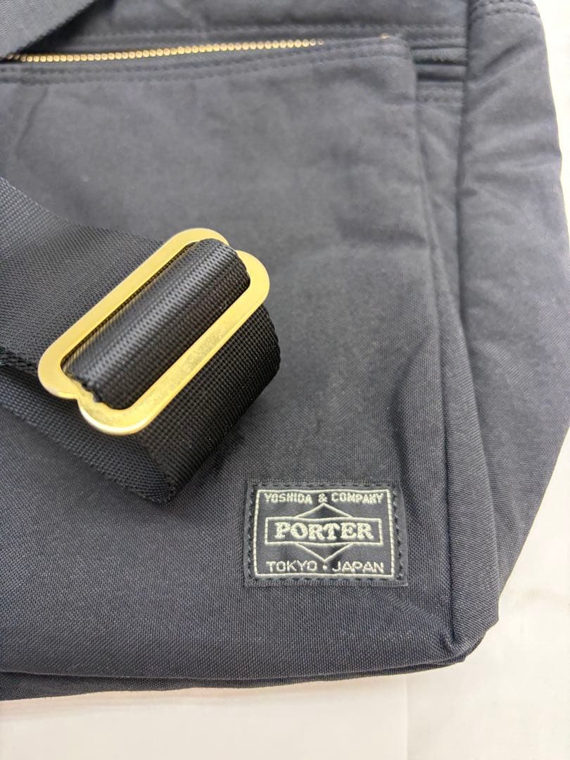 美品　ポーター ドラフト ショルダーバック ナイロン ゴールド金具　PORTER