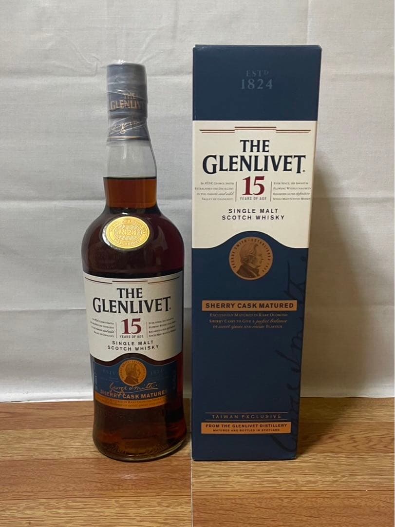 台湾限定 グレンリベット13年 ラムカスク&15年 シェリーカスク 2本セット
