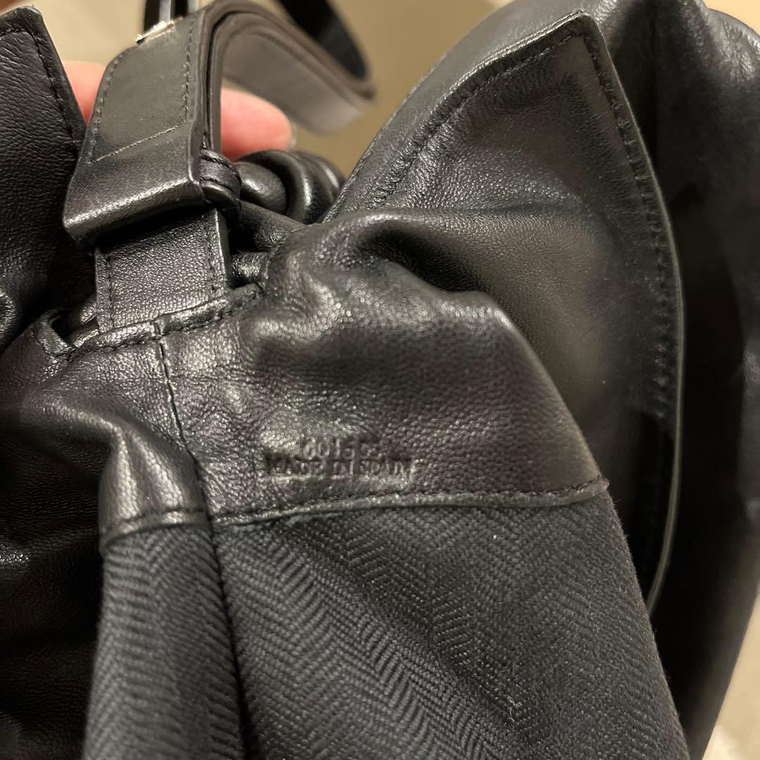 LOEWE フラメンコノットレザーショルダーバッグブラック　スモール